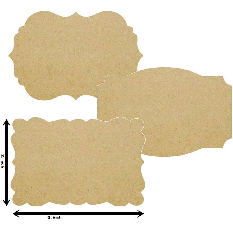 Simply Sticky Scalloped Kraft Paper Labels - Brown Stickers 2x3 (Roll of 100) Gift Tags - Image 2